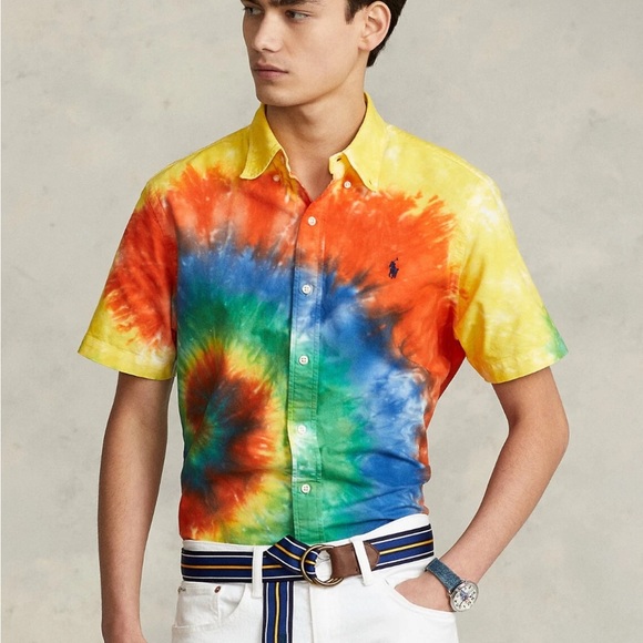 Polo Ralph Lauren Other - Men’s XL Polo Ralph Lauren Classic Fit Short Sleeve Tie Dye Button Down Shirt